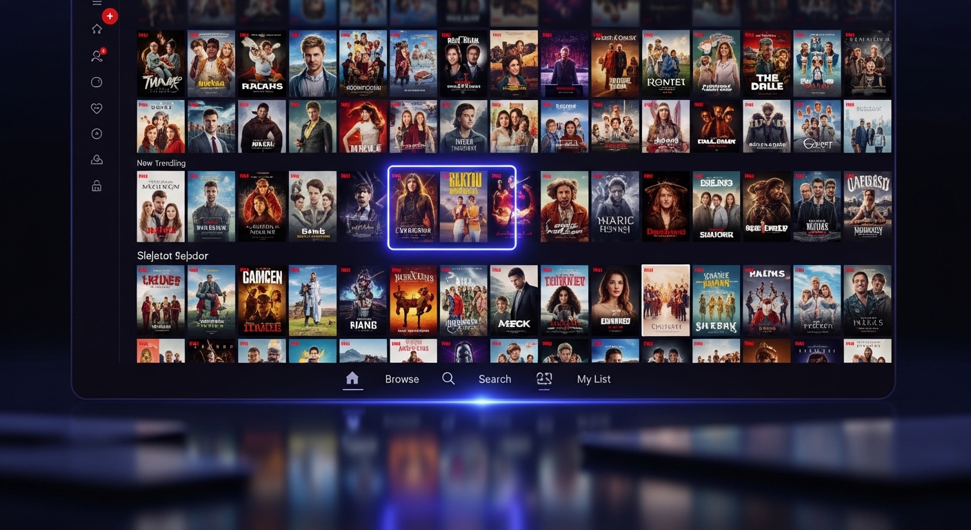 IPTV VOD library - thousands of movies and series on demand